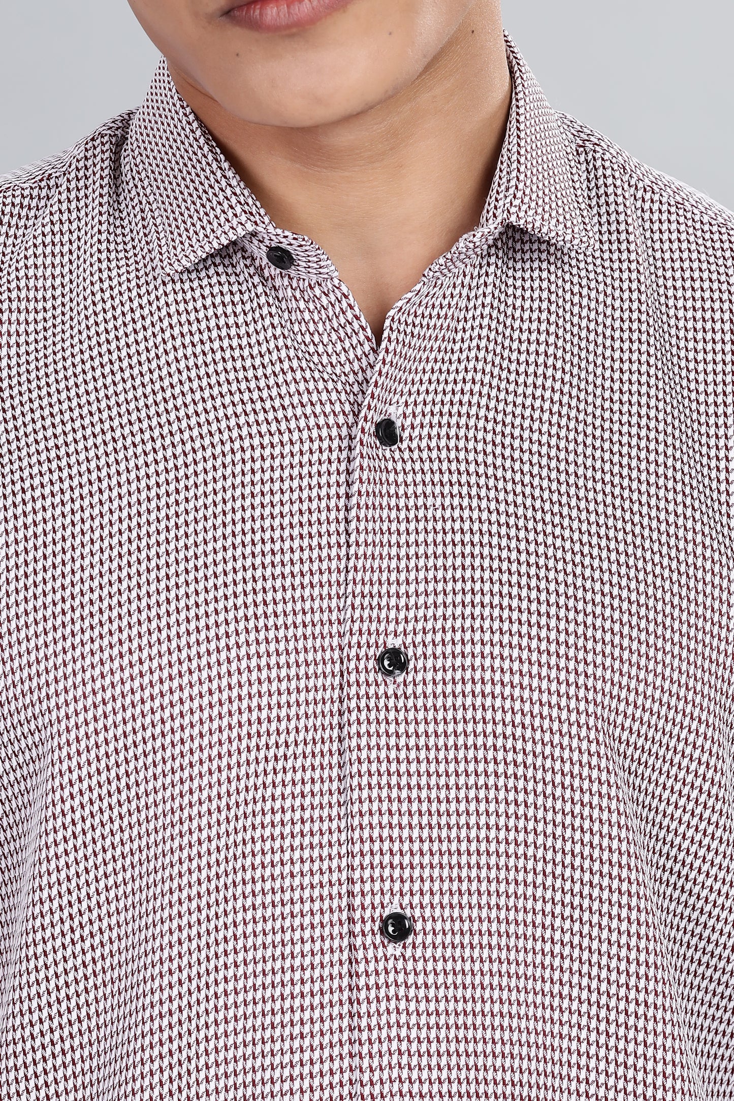 Men’s Short Sleeve Casual Shirt(Marron) – Premium Cotton Blend | Lightweight & Breathable