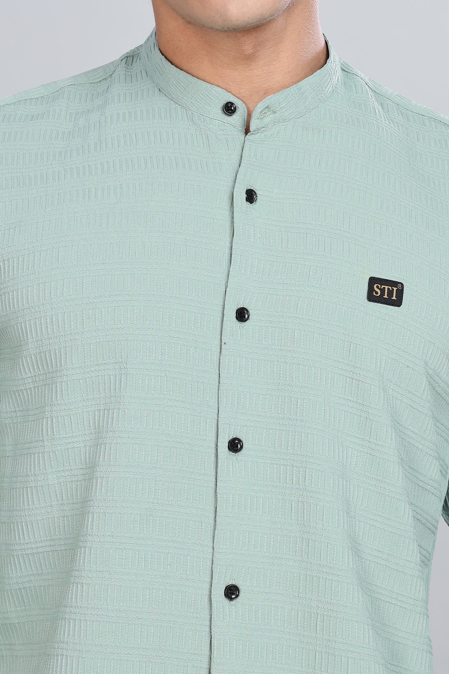 Mint Smart-Fit Spandex Shirt – Flexible & Long-Lasting