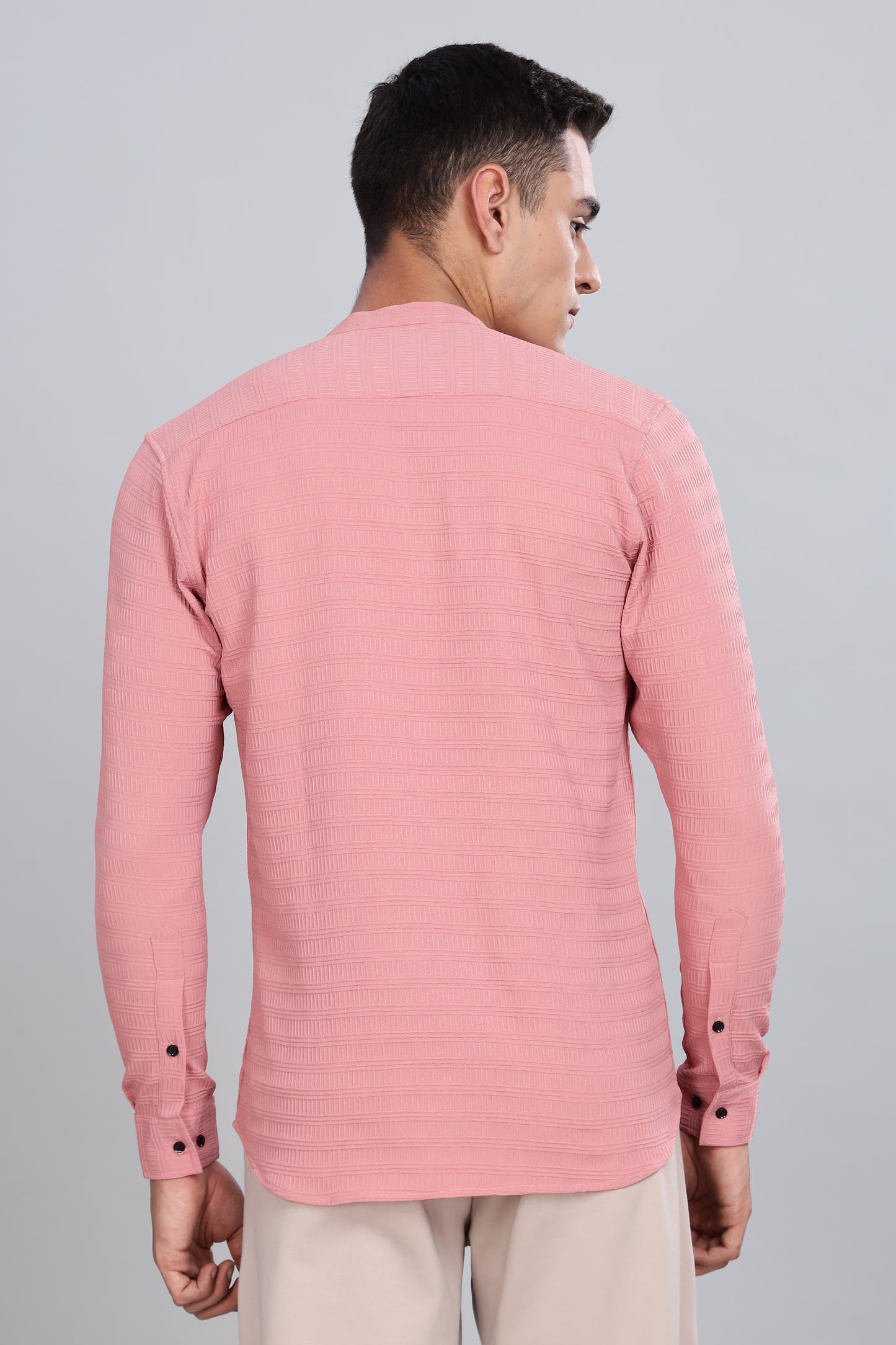 Pink Smart-Fit Spandex Shirt – Flexible & Long-Lasting