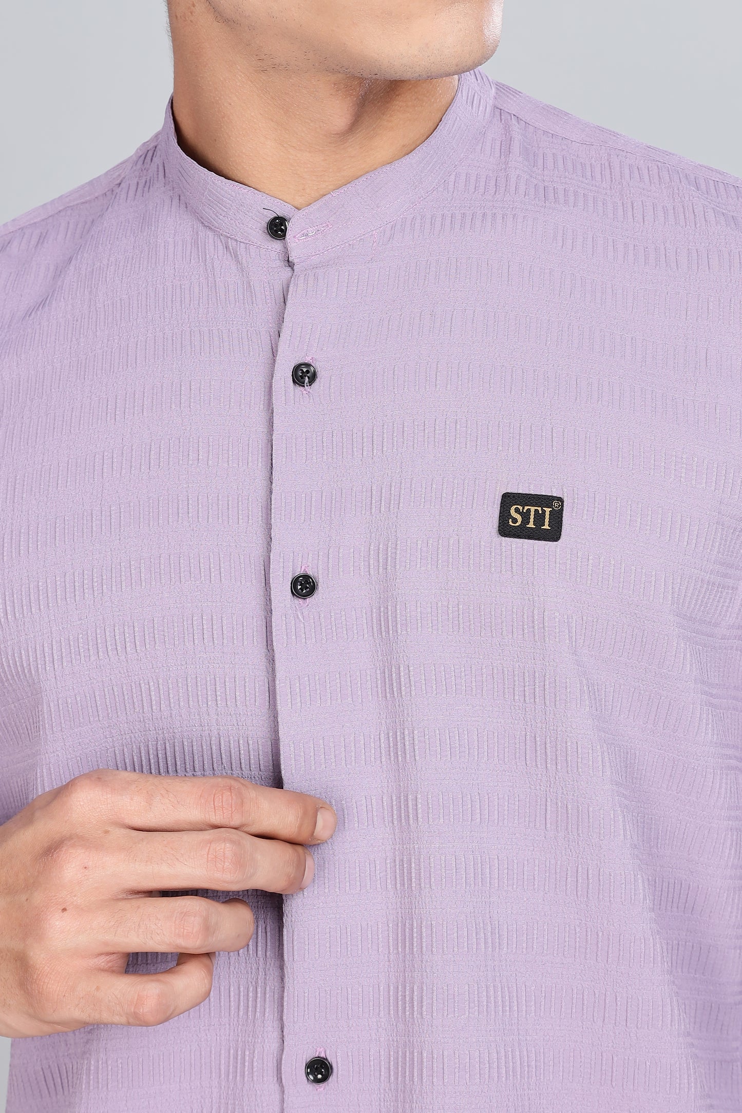 Purple Smart-Fit Spandex Shirt – Flexible & Long-Lasting