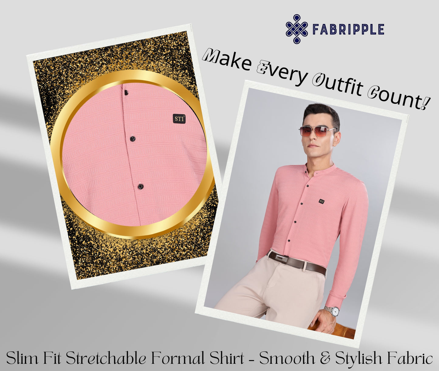 Pink Smart-Fit Spandex Shirt – Flexible & Long-Lasting