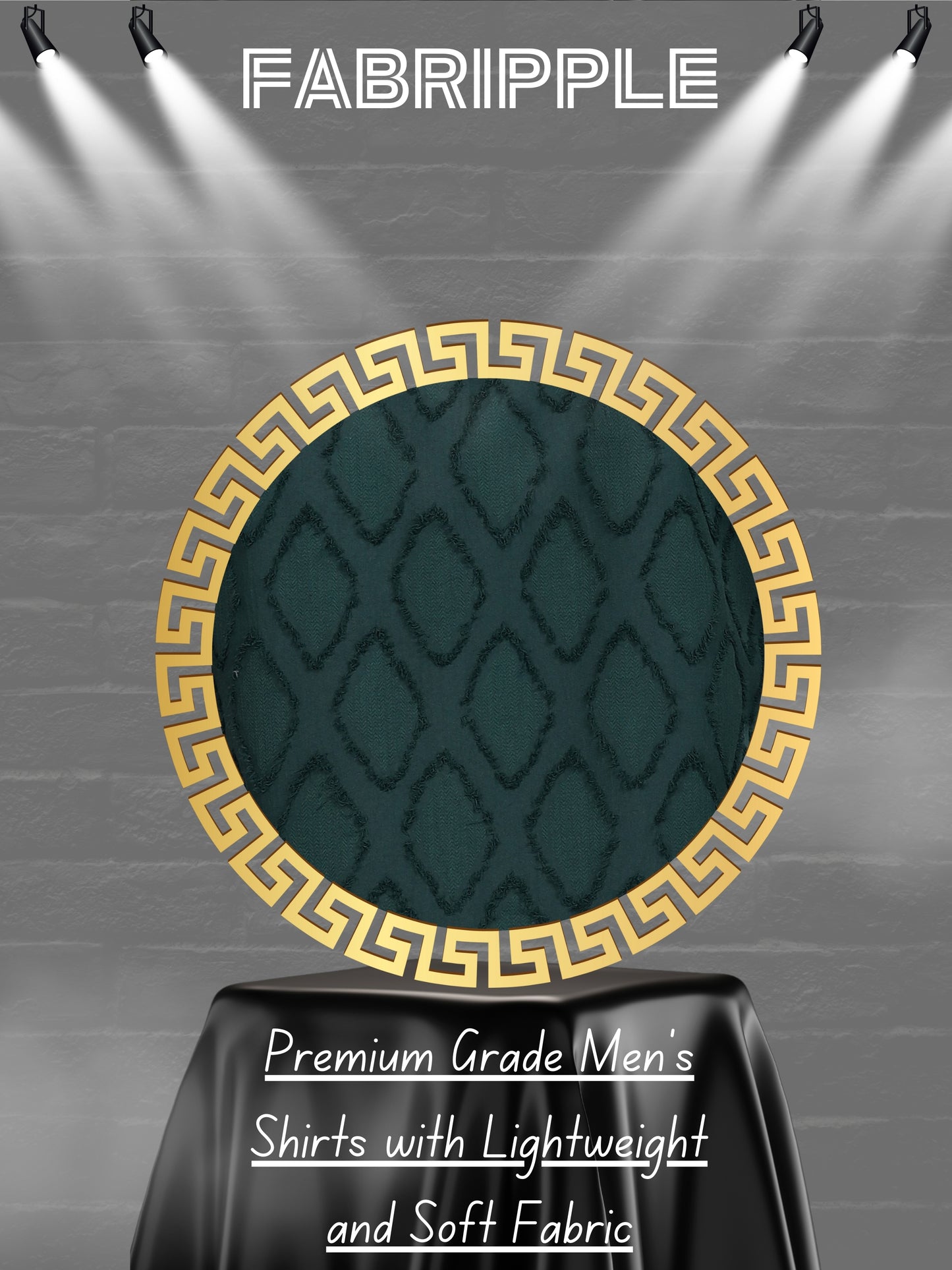 Green Premium Textured Pattern Shirt
