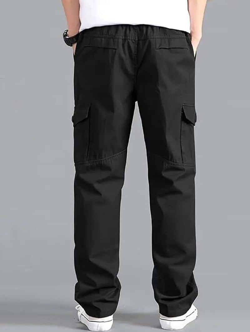 Fabripple Men’s Black Utility Cargo Pants
