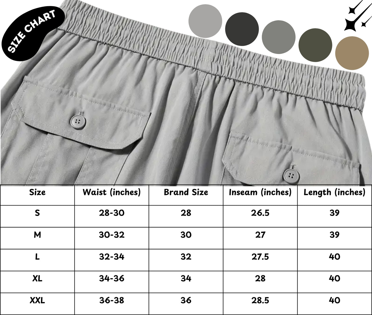 Black Solid Cargo Pants Fabric – Comfortable and Durable for Everyday Wear