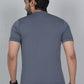 Men’s Grey Los Angeles Printed Textured T-Shirt
