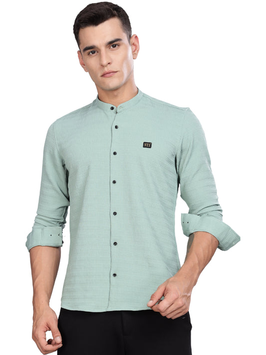 Mint Smart-Fit Spandex Shirt – Flexible & Long-Lasting