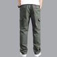 Men’s Heavy-Duty Cotton Cargo Pants(GREEN) – Rugged Style, All-Day Comfort