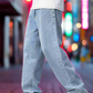 Men's Loose Fit Baggy Jeans(Light-Blue) – Durable, Stylish & Breathable