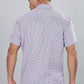 Men’s Short Sleeve Casual Shirt(Purple) – Premium Cotton Blend | Lightweight & Breathable