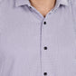 Men’s Short Sleeve Casual Shirt(Purple) – Premium Cotton Blend | Lightweight & Breathable