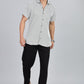 Men’s Short Sleeve Casual Shirt(Olive Green) – Premium Cotton Blend | Lightweight & Breathable