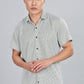 Men’s Short Sleeve Casual Shirt(Olive Green) – Premium Cotton Blend | Lightweight & Breathable