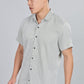 Men’s Short Sleeve Casual Shirt(Olive Green) – Premium Cotton Blend | Lightweight & Breathable