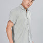 Men’s Short Sleeve Casual Shirt(Olive Green) – Premium Cotton Blend | Lightweight & Breathable