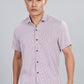 Men’s Short Sleeve Casual Shirt(Marron) – Premium Cotton Blend | Lightweight & Breathable