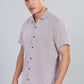 Men’s Short Sleeve Casual Shirt(Marron) – Premium Cotton Blend | Lightweight & Breathable