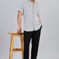 Men’s Short Sleeve Casual Shirt(BLACK) – Premium Cotton Blend | Lightweight & Breathable