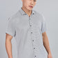 Men’s Short Sleeve Casual Shirt(BLACK) – Premium Cotton Blend | Lightweight & Breathable