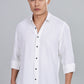 Men’s Premium Textured Shirt(White) – Luxurious Fabric, Timeless Style | Wear Confidence, Own the Moment