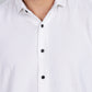 Men’s Premium Textured Shirt(White) – Luxurious Fabric, Timeless Style | Wear Confidence, Own the Moment