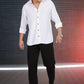 Men’s Premium Textured Shirt(White) – Luxurious Fabric, Timeless Style | Wear Confidence, Own the Moment