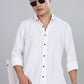 Men’s Premium Textured Shirt(White) – Luxurious Fabric, Timeless Style | Wear Confidence, Own the Moment
