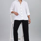 Men’s Premium Textured Shirt(White) – Luxurious Fabric, Timeless Style | Wear Confidence, Own the Moment