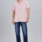 Men’s Premium Checked Shirt – PEACH | Long Sleeve Comfort Fit