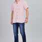 Men’s Premium Checked Shirt – PEACH | Long Sleeve Comfort Fit