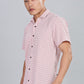 Men’s Premium Checked Shirt – PEACH | Long Sleeve Comfort Fit