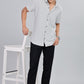 Men’s Premium Checked Shirt – GREY | Long Sleeve Comfort Fit