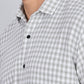 Men’s Premium Checked Shirt – GREY | Long Sleeve Comfort Fit