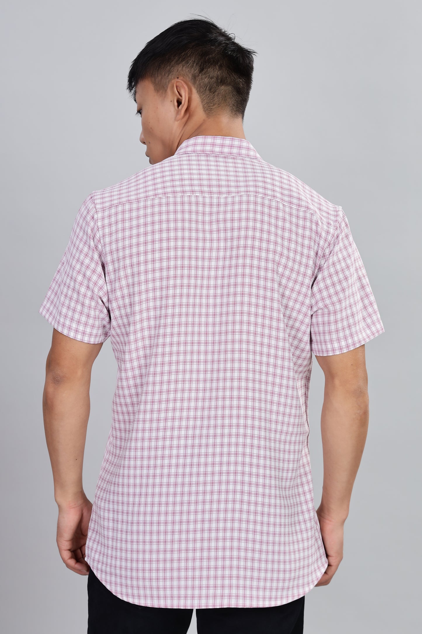 Men’s Premium Checked Shirt – PURPLE | Long Sleeve Comfort Fit