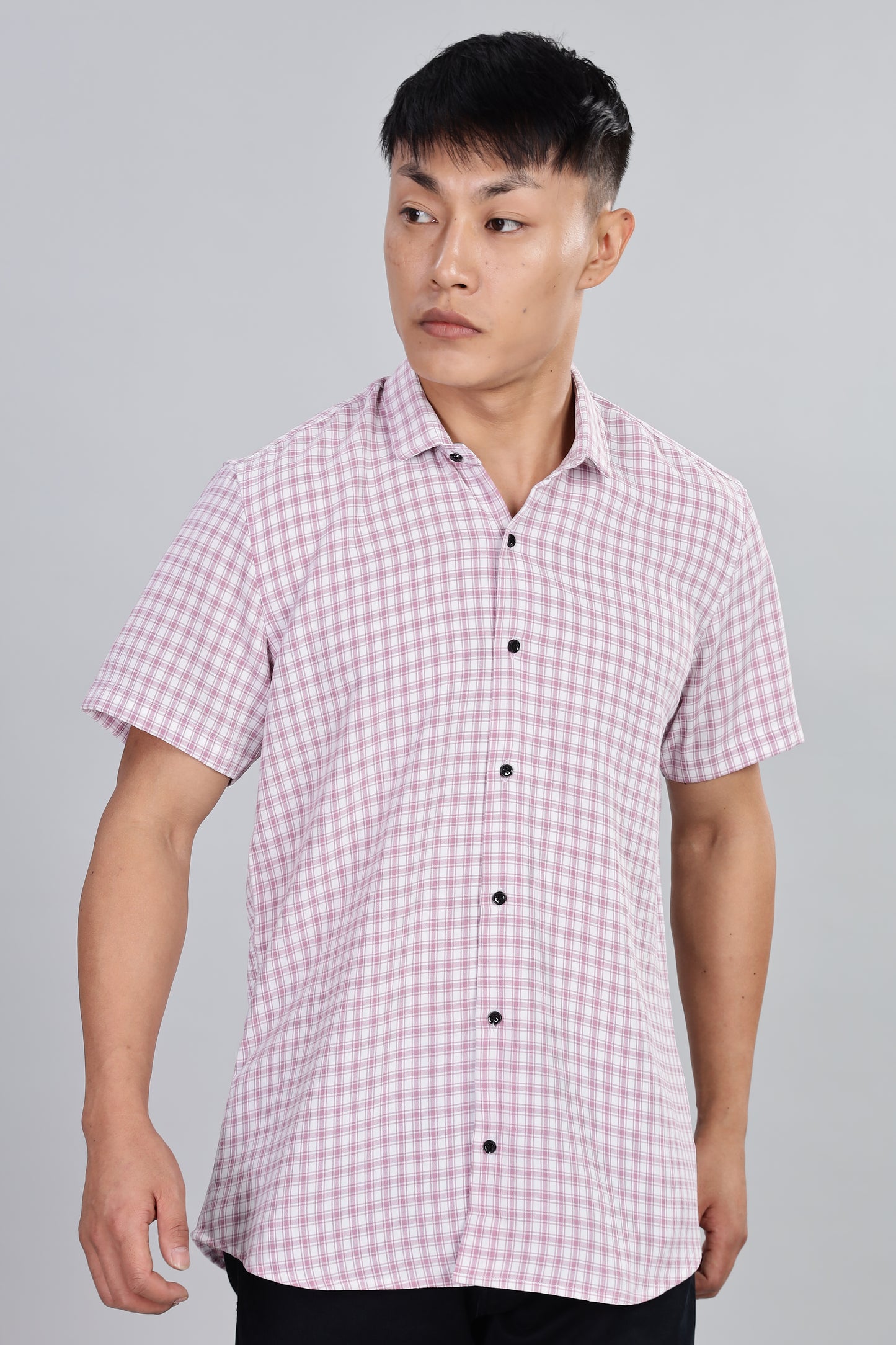 Men’s Premium Checked Shirt – PURPLE | Long Sleeve Comfort Fit