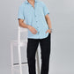 Men’s Premium Checked Shirt – SKY | Long Sleeve Comfort Fit
