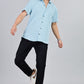 Men’s Premium Checked Shirt – SKY | Long Sleeve Comfort Fit