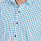 Men’s Premium Checked Shirt – SKY | Long Sleeve Comfort Fit