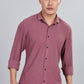Men’s Premium Textured Shirt(Dusky Rose) – Luxurious Fabric, Timeless Style | Wear Confidence, Own the Moment