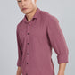 Men’s Premium Textured Shirt(Dusky Rose) – Luxurious Fabric, Timeless Style | Wear Confidence, Own the Moment