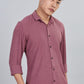 Men’s Premium Textured Shirt(Dusky Rose) – Luxurious Fabric, Timeless Style | Wear Confidence, Own the Moment