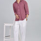 Men’s Premium Textured Shirt(Dusky Rose) – Luxurious Fabric, Timeless Style | Wear Confidence, Own the Moment