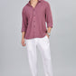 Men’s Premium Textured Shirt(Dusky Rose) – Luxurious Fabric, Timeless Style | Wear Confidence, Own the Moment