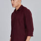 Men’s Premium Textured Shirt(Wine) – Luxurious Fabric, Timeless Style | Wear Confidence, Own the Moment