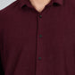 Men’s Premium Textured Shirt(Wine) – Luxurious Fabric, Timeless Style | Wear Confidence, Own the Moment