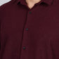 Men’s Premium Textured Shirt(Wine) – Luxurious Fabric, Timeless Style | Wear Confidence, Own the Moment