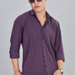 Men’s Premium Textured Shirt(Dark-Purple) – Luxurious Fabric, Timeless Style | Wear Confidence, Own the Moment