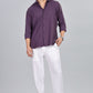 Men’s Premium Textured Shirt(Dark-Purple) – Luxurious Fabric, Timeless Style | Wear Confidence, Own the Moment