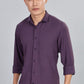 Men’s Premium Textured Shirt(Dark-Purple) – Luxurious Fabric, Timeless Style | Wear Confidence, Own the Moment