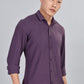 Men’s Premium Textured Shirt(Dark-Purple) – Luxurious Fabric, Timeless Style | Wear Confidence, Own the Moment