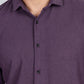 Men’s Premium Textured Shirt(Dark-Purple) – Luxurious Fabric, Timeless Style | Wear Confidence, Own the Moment